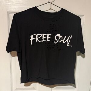 Free Soul Black Crop Top